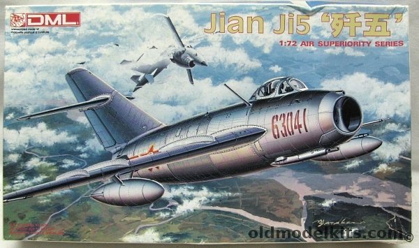 DML 1/72 TWO Jian Ji-5 (Chinese-Built Mig-17F) - Chinese People's Liberation Army Air Force / Czech / Polish / Syrian / North Vietnam Col. Toon 1967, 2513 plastic model kit